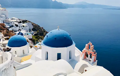 Overlooking the Mediterranean Sea in Greece - FG Luxury Travel